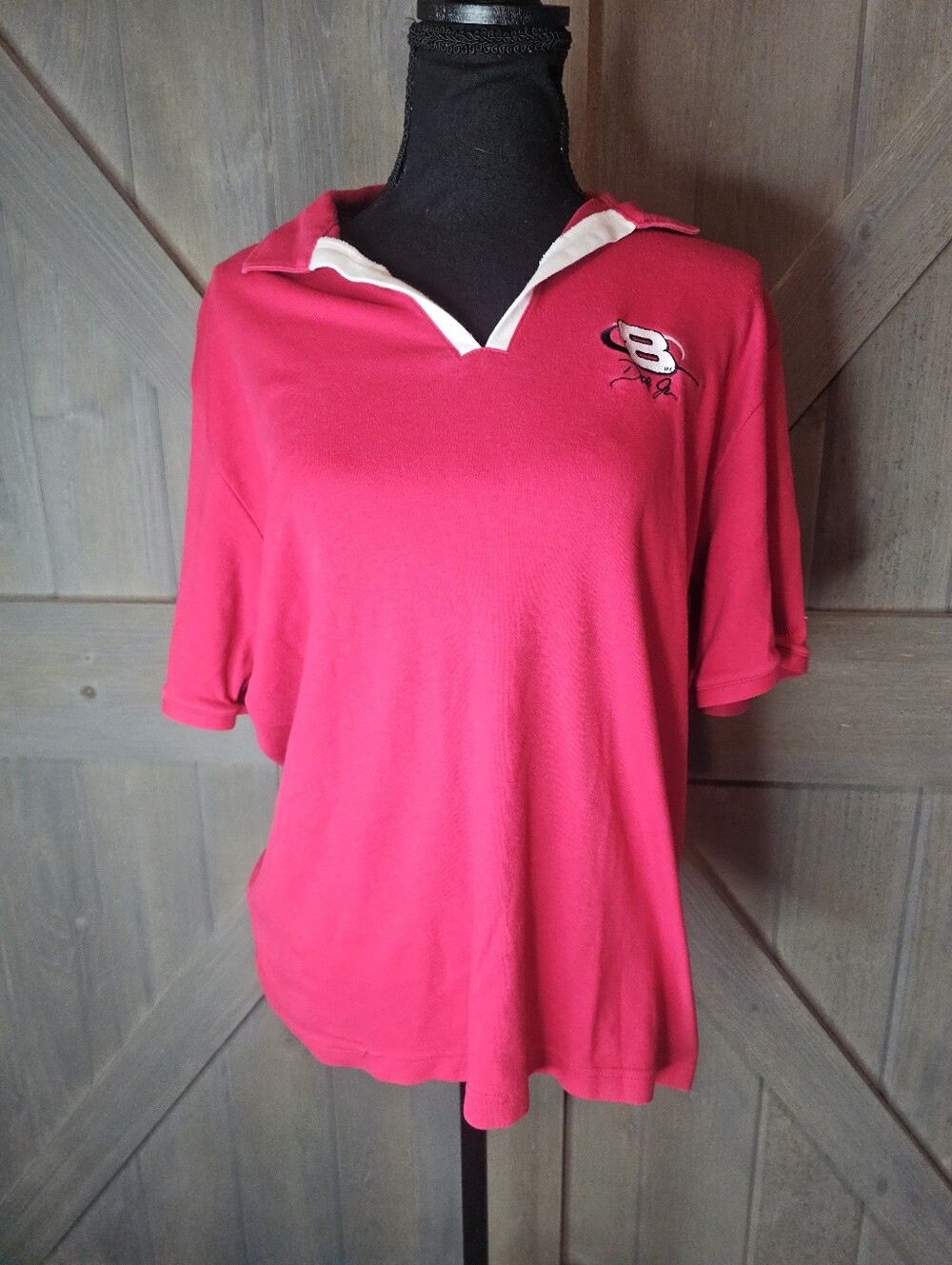 Vintage Chase Authentics Dale Jr Polo Shirt sz Large